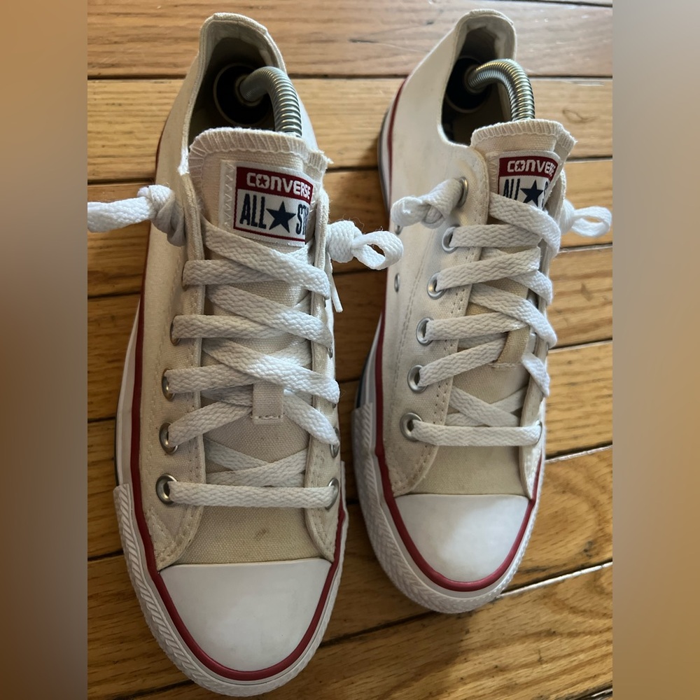 Converse All Star Chuck Taylor Ivory White Canvas 3J256 Sneakers Shoes Women’s 8 - Picture 2 of 7